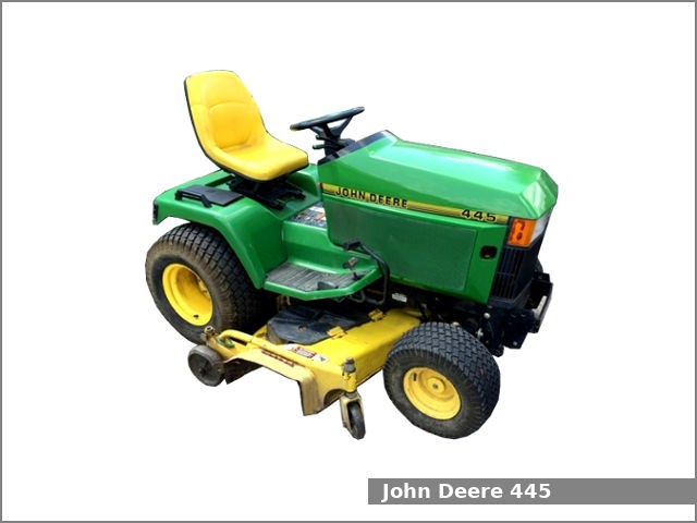 John Deere 445 lawn and review and specs Tractor Specs