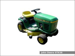 John Deere STX38 Yellow Deck