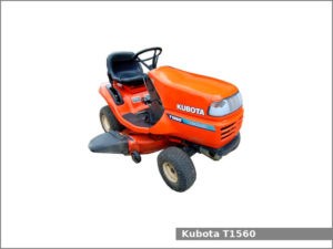  Kubota T1560 review and specifications: dimensions and weight, engine and transmission type, horsepower, oil type and capacity, tires