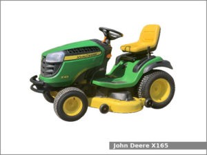 John Deere X165